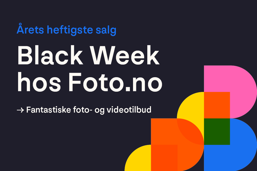 Black Week 2025 hos Foto.no – Black Friday-tilbud hele uken